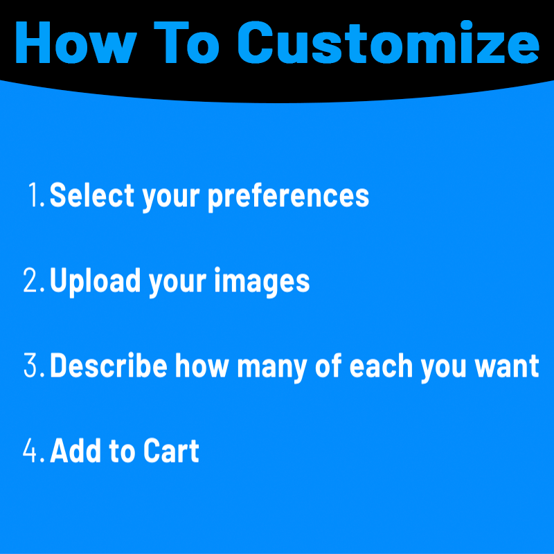 7in Custom Stickers GLITTER - L3B LABS25ClearDie Cut