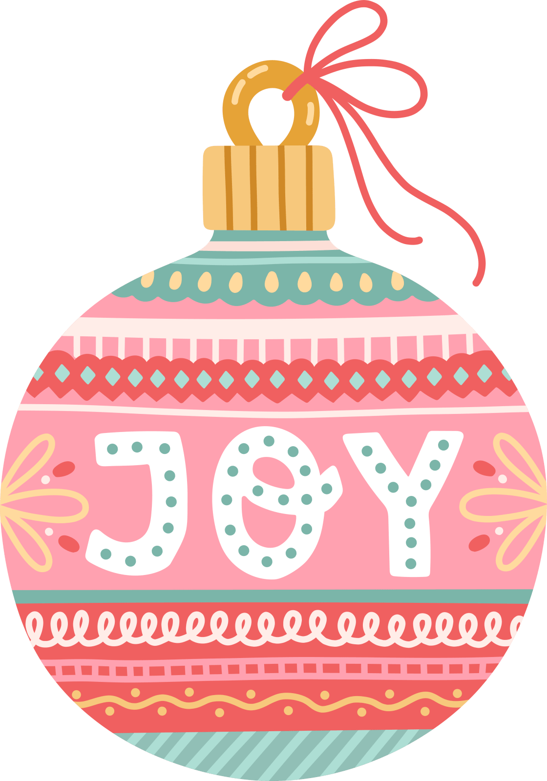 Joy Ornament Sticker for Laptops and Notebooks - L3B LABS2 inClear