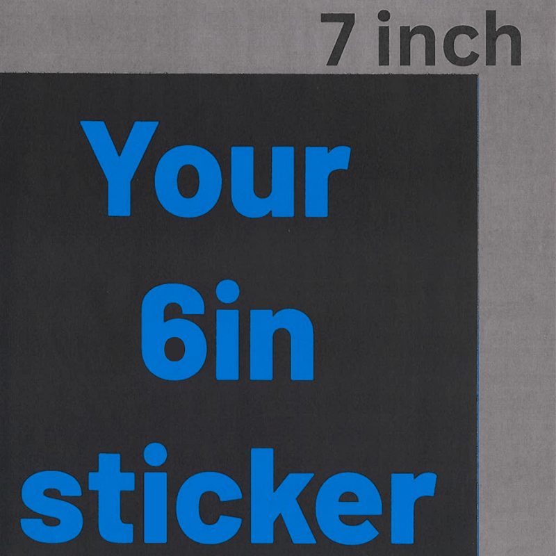 6in Custom Stickers - L3B LABS25ClearDie Cut