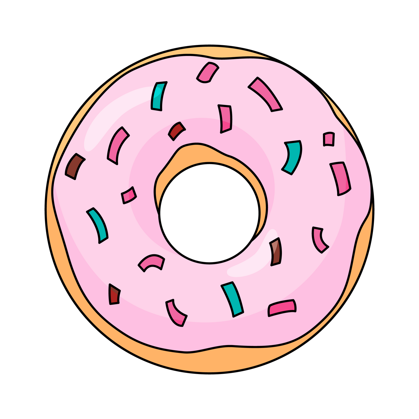 Strawberry Frosted Donut Sticker
