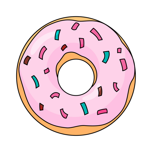 Strawberry Frosted Donut Sticker