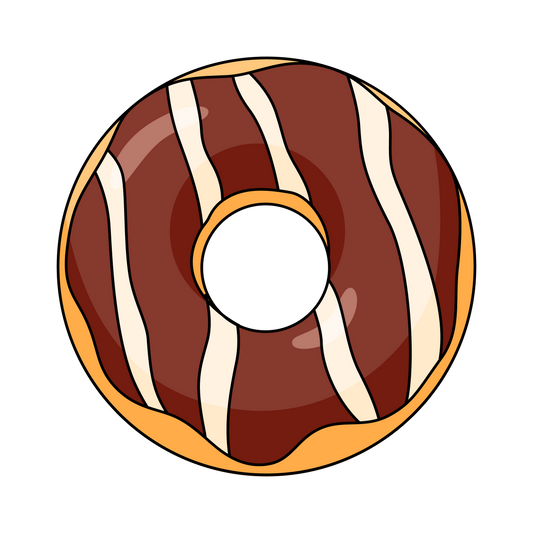 Chocolate Frosted Donut Sticker