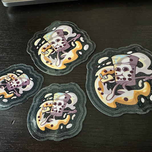 coffee boba tea sticker