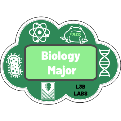 Biology Major Sticker - L3B LABS2 inClear