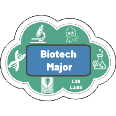Biotech Major Sticker - L3B LABS2 inClear