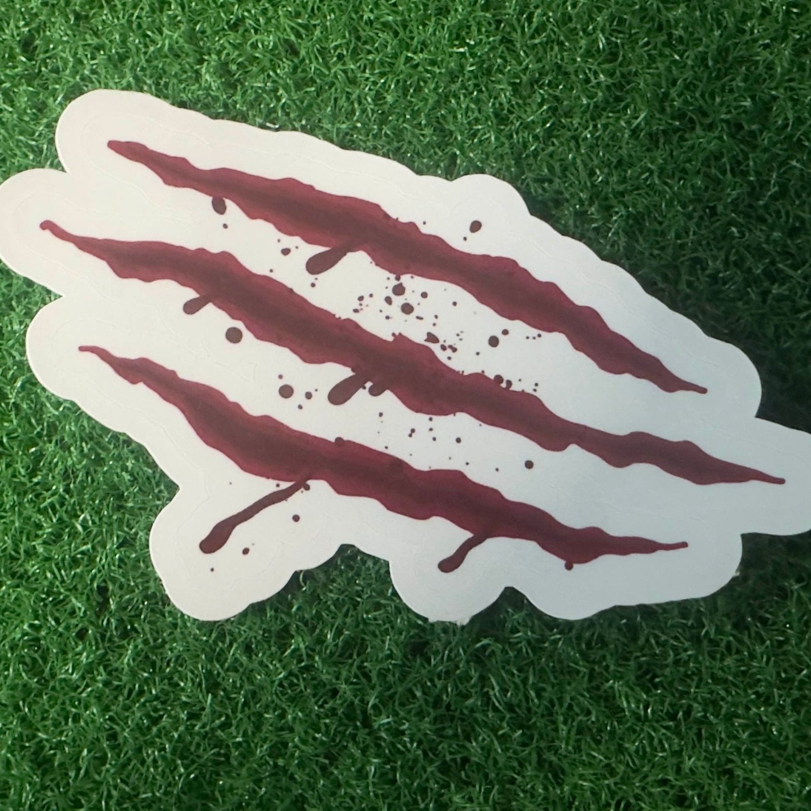 Blood Slash Cut Sticker - L3B LABS2 inClear