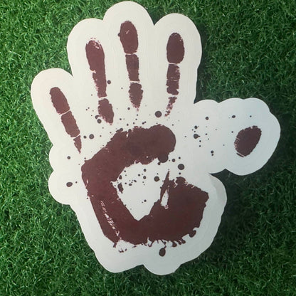 Bloody Handprint Sticker - L3B LABS2 inClear