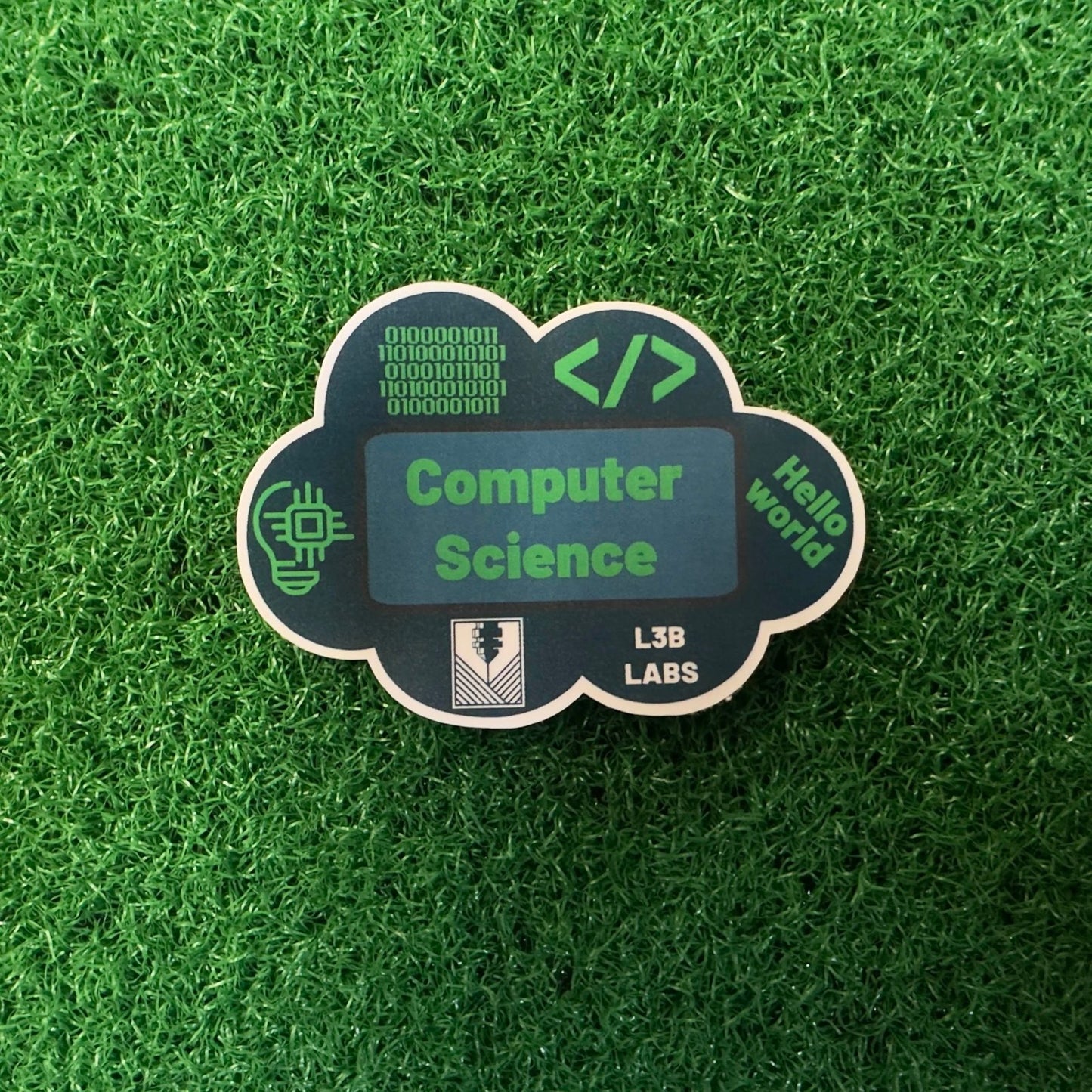 Computer Science Major Sticker - L3B LABS2 inClear