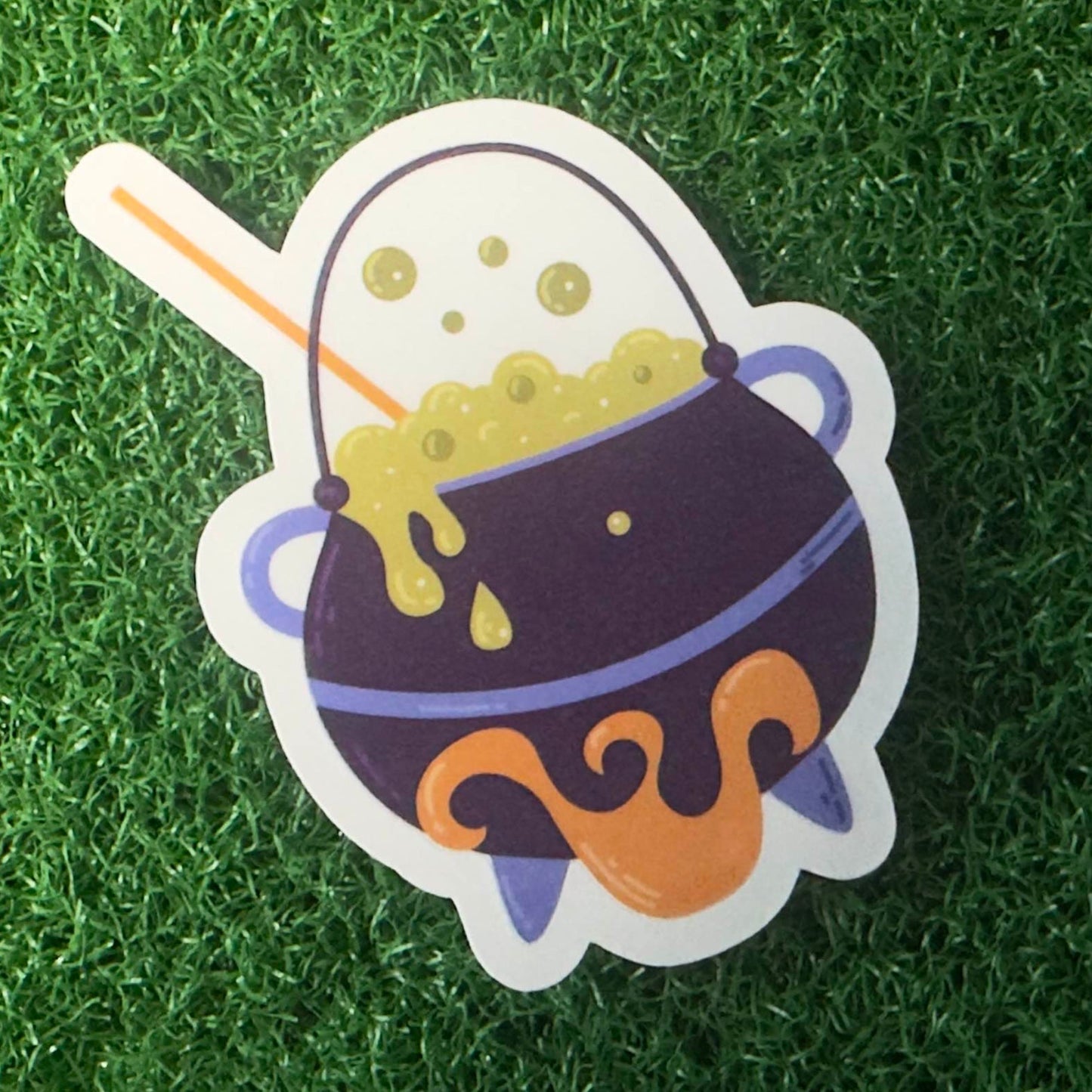 Cursed Cauldron Sticker - L3B LABS2 inClear