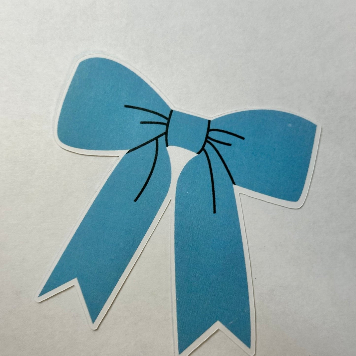 Cute Blue Bowtie Sticker for Laptops and Notebooks - L3B LABS2 inClear