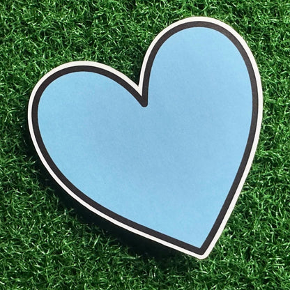 Cute Blue Valentines heart - L3B LABS2 inClear