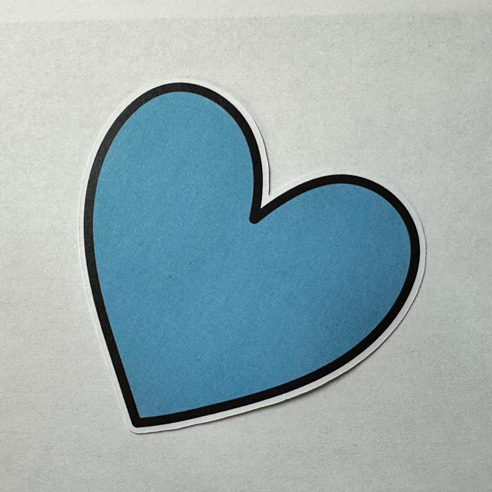 Cute Blue Valentines heart - L3B LABS2 inClear