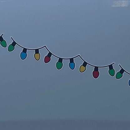 Cute Christmas Lights Sticker For Laptops and Notebooks - L3B LABS2 inClear