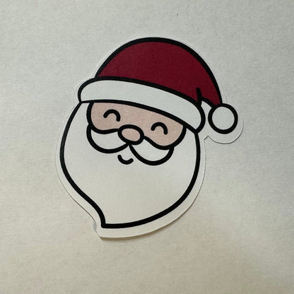 Cute Christmas Santa Sticker for Laptops and Notebooks - L3B LABS2 inClear