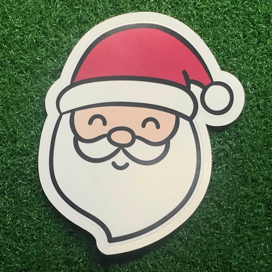 Cute Christmas Santa Sticker for Laptops and Notebooks - L3B LABS2 inClear