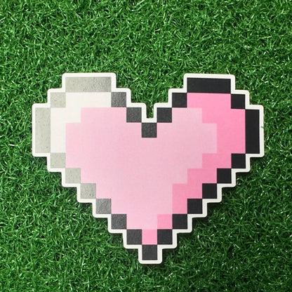 Cute Pink Valentines Pixel Heart - L3B LABS2 inClear