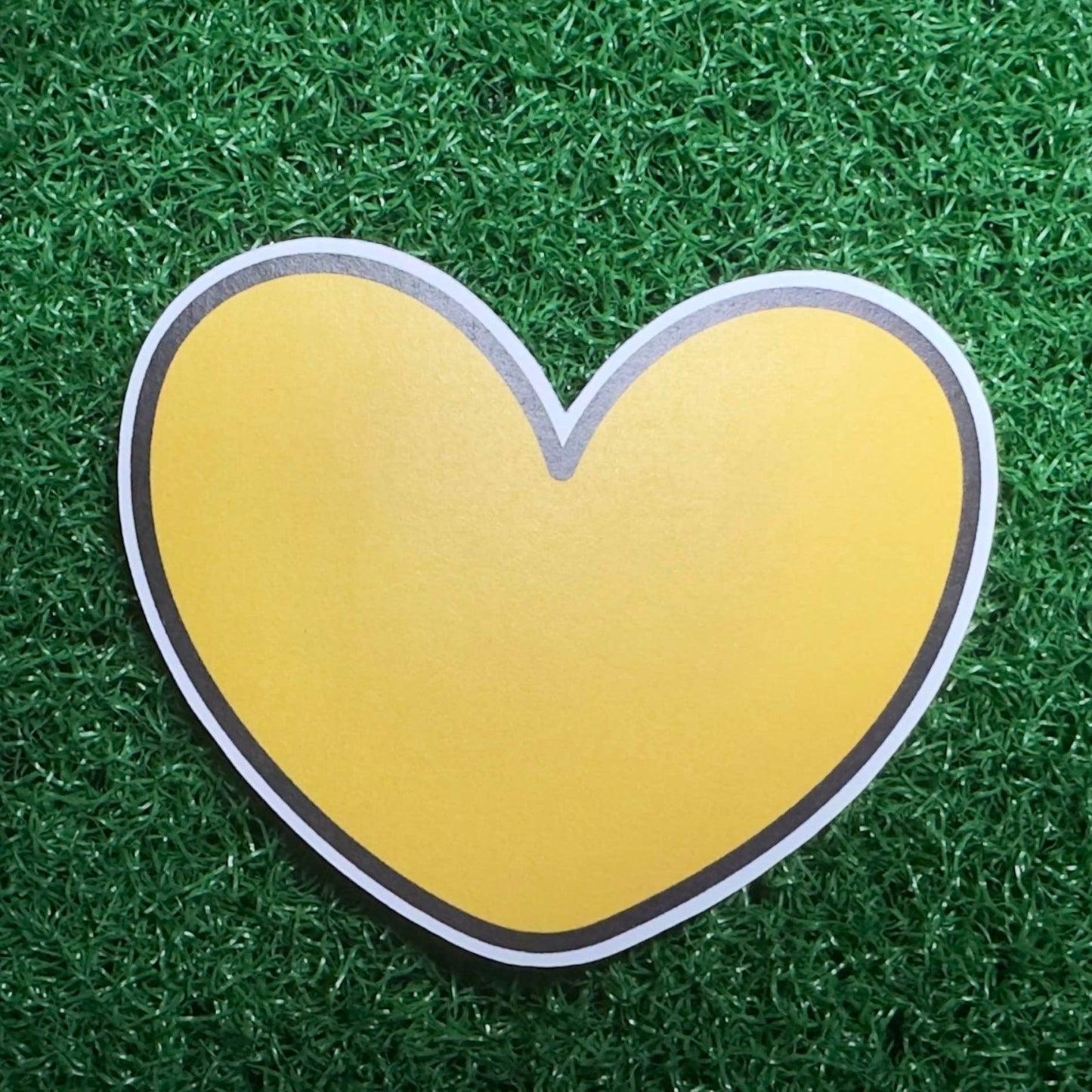 Cute Yellow Valentines heart - L3B LABS2 inClear