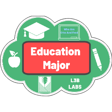 Education Major Sticker - L3B LABS2 inClear