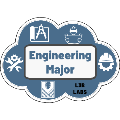 Engineering Major Sticker - L3B LABS2 inClear