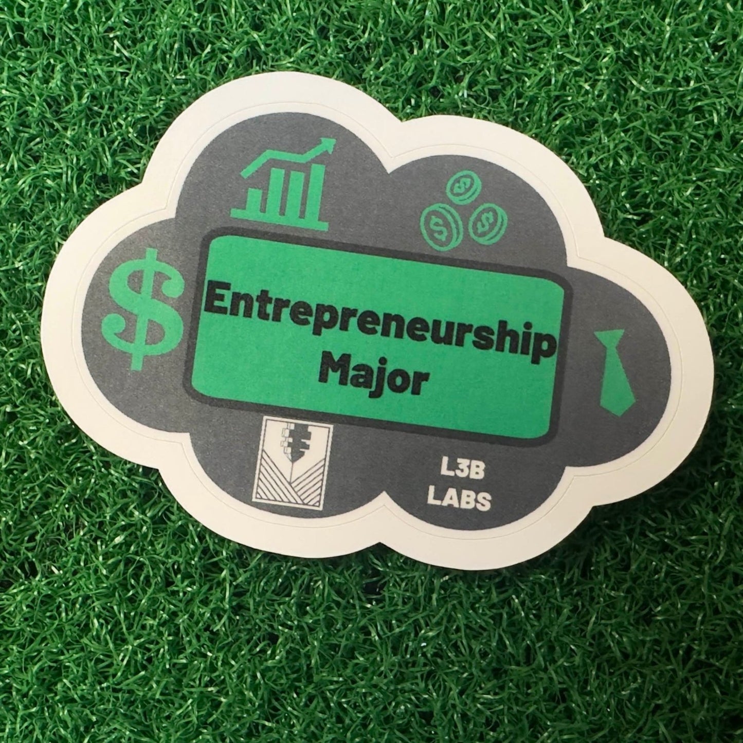 Entrepreneurship Major Sticker - L3B LABS2 inClear