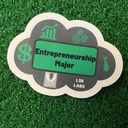 Entrepreneurship Major Sticker - L3B LABS2 inClear