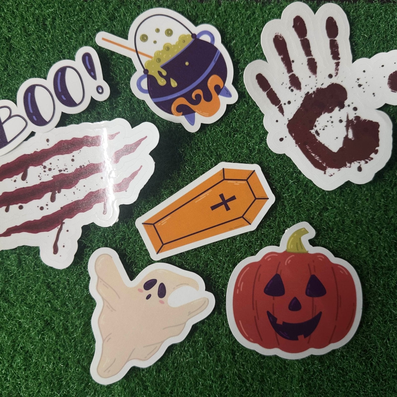 Halloween Sticker Pack | 7 - Piece Spooky & Cute Sticker Bundle - L3B LABS252 inch