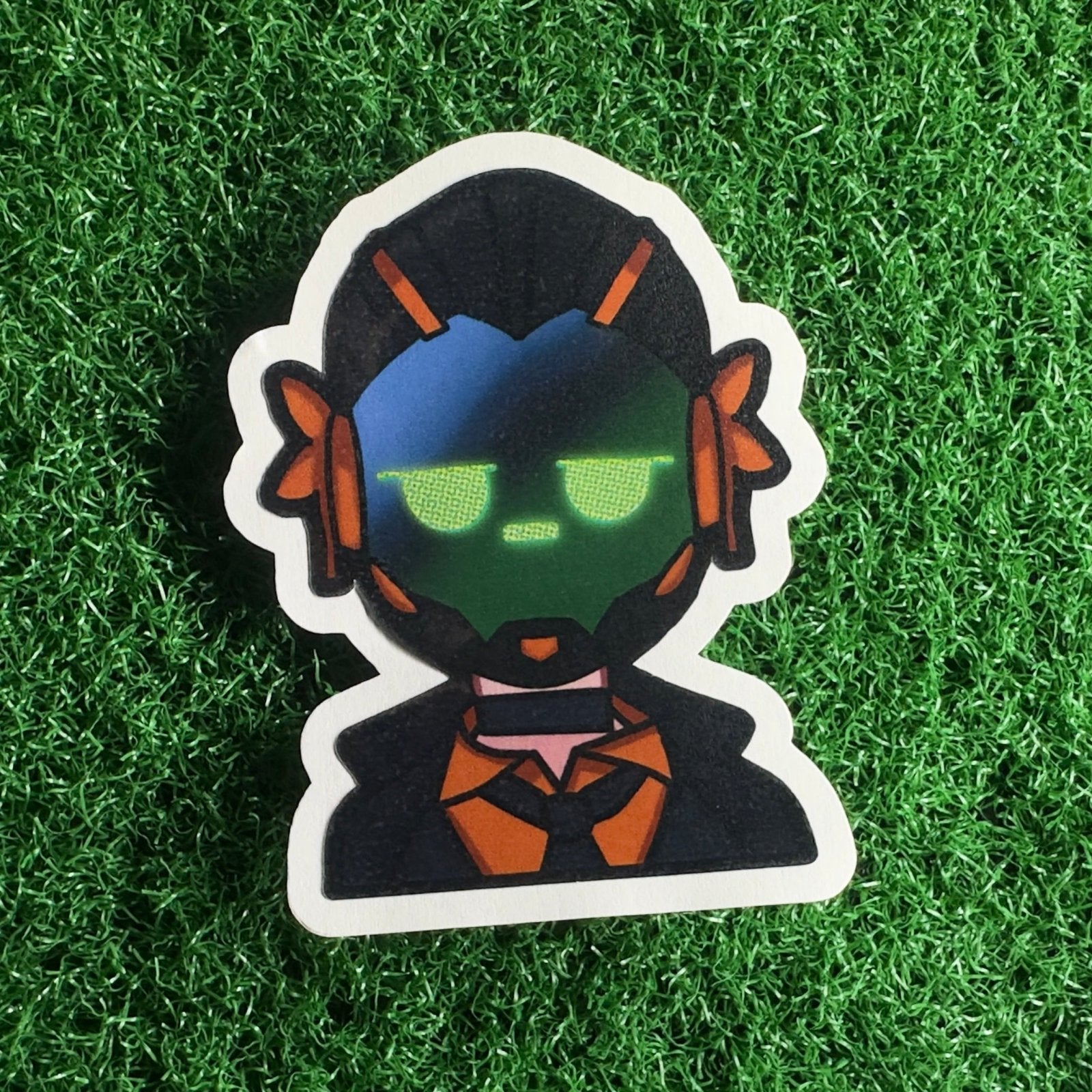 L3BLABS X Inceptor3D Helmet on "Bruh" Sticker - L3B LABS2 inClear