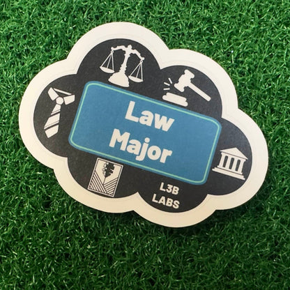 Law Major Sticker - L3B LABS2 inClear
