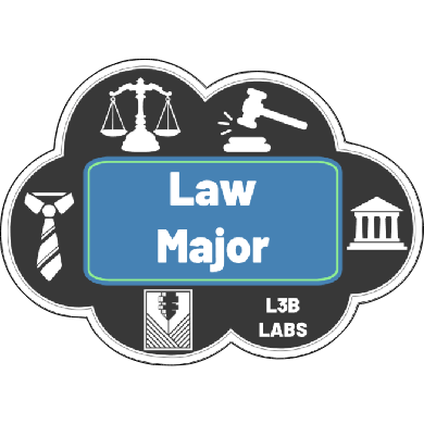 Law Major Sticker - L3B LABS2 inClear
