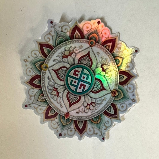 Mandala Sticker - L3B LABS2 inClear