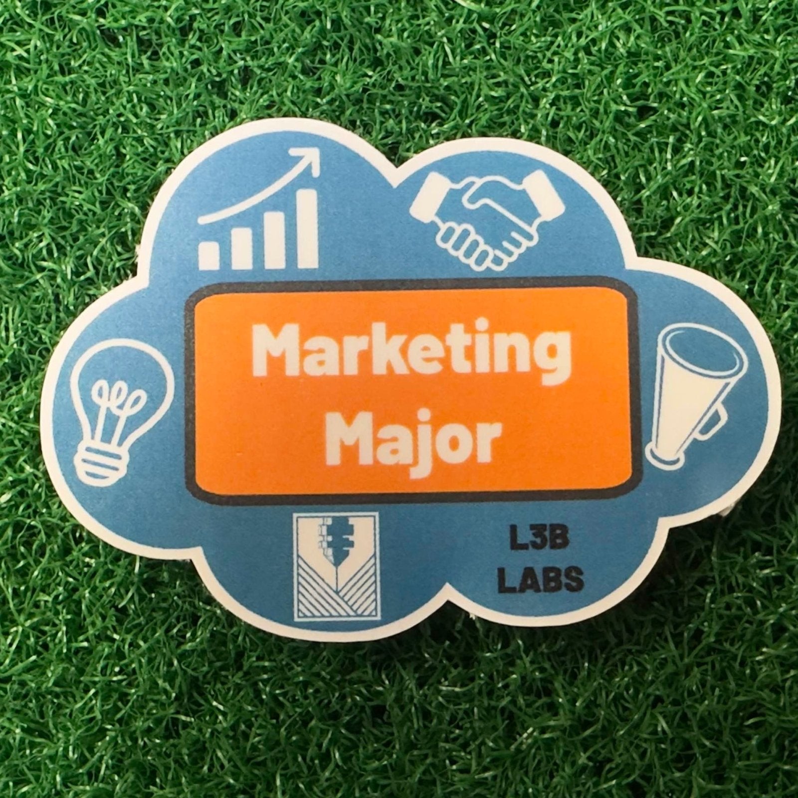 Marketing Major Sticker - L3B LABS2 inClear