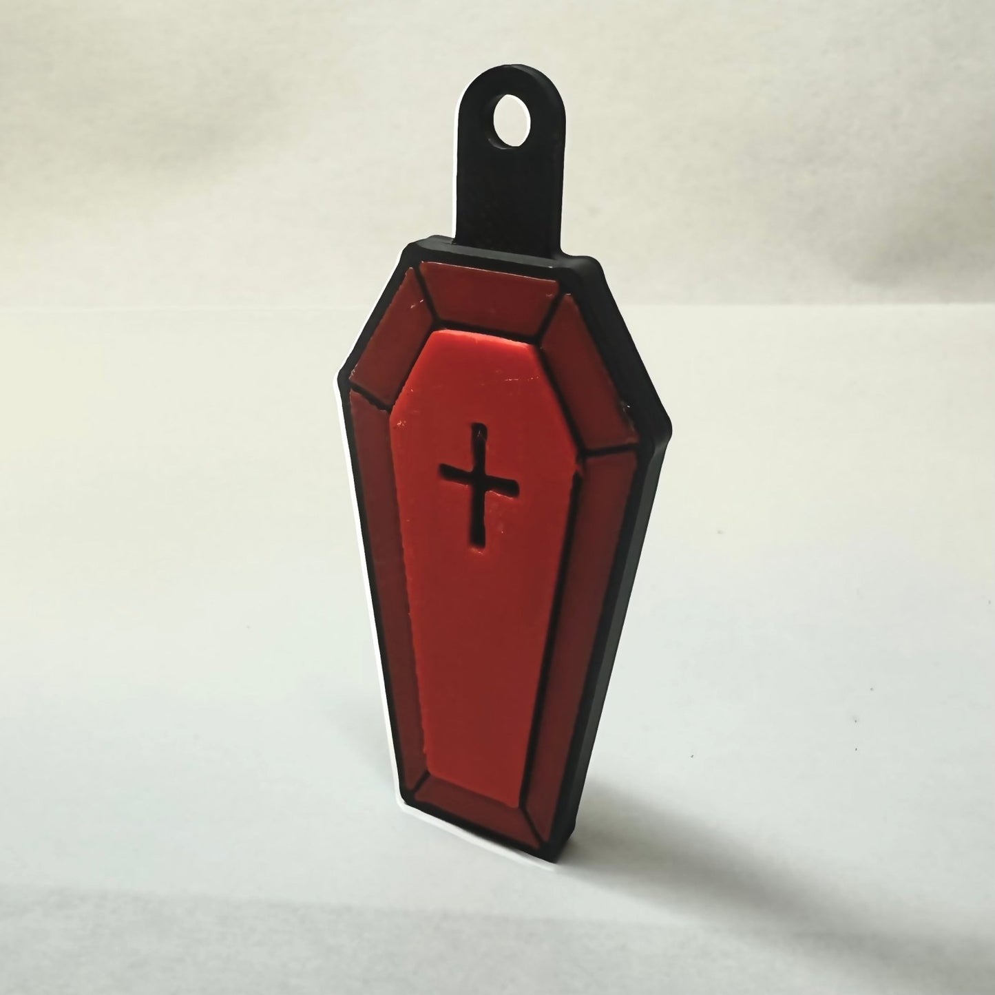 Minimalist Coffin Keychain | 3D Printed Casket Charm - L3B LABSred