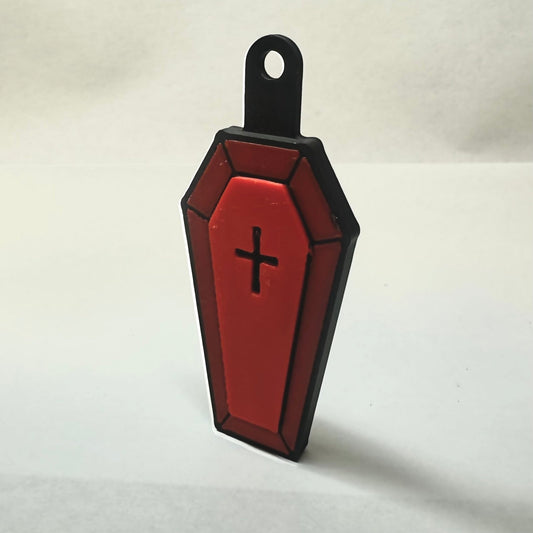 Minimalist Coffin Keychain | 3D Printed Casket Charm - L3B LABSred