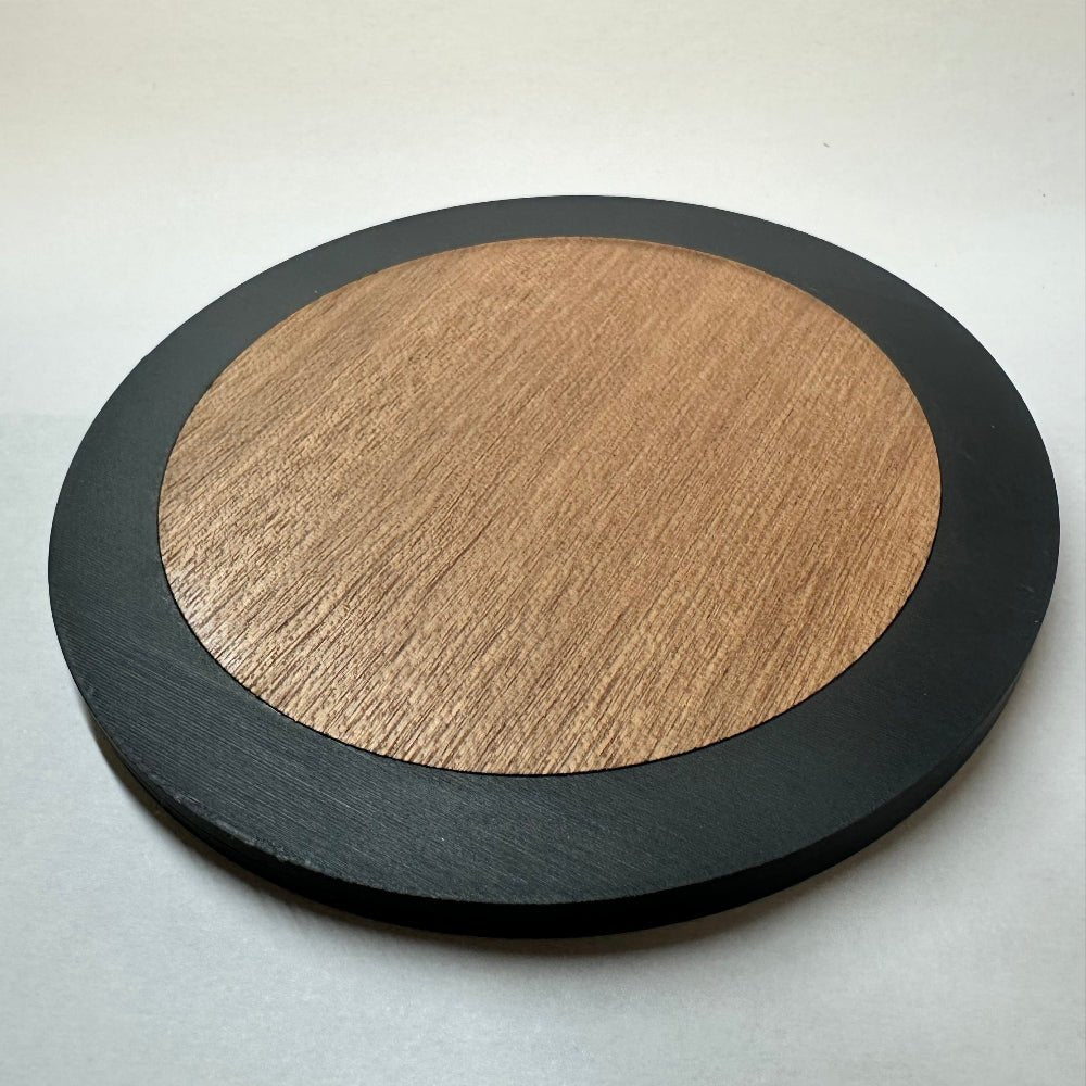 Minimalist Wood & PLA Hybrid Coaster - Sleek Modern Drink Mat - L3B LABSWhite1 Pack