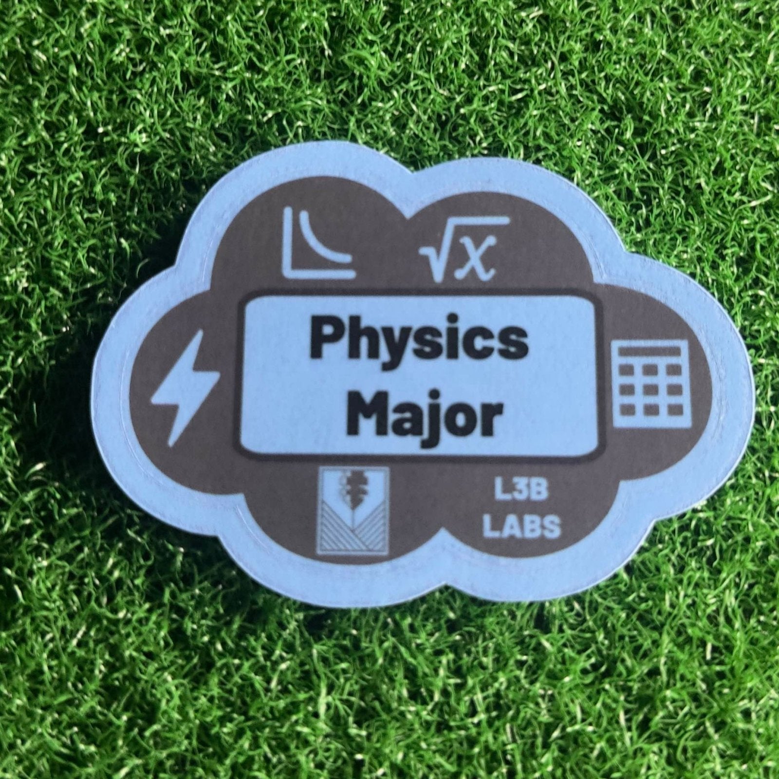 Physics Major Sticker - L3B LABS2 inClear