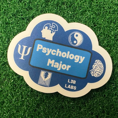 Psychology Major Sticker - L3B LABS2 inClear