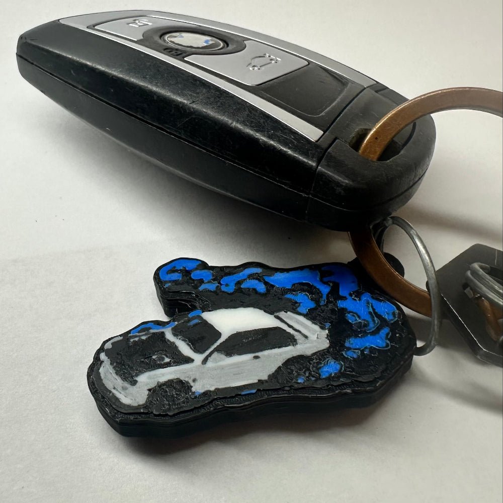 Retro Euro Style Drifting Car Keychain - L3B LABS