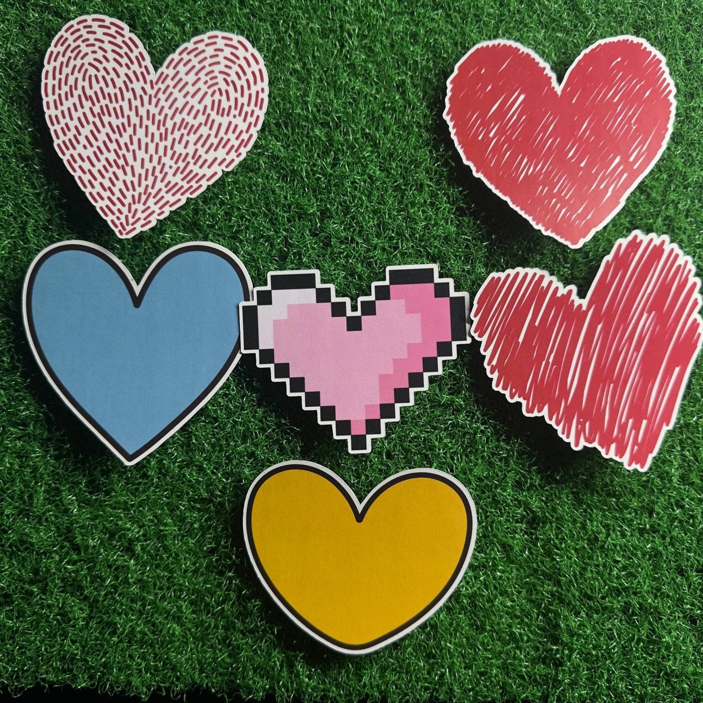 Valentines Day Hearts Sticker Collection - L3B LABS2 inch
