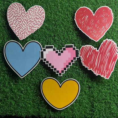 Valentines Day Hearts Sticker Collection - L3B LABS2 inch