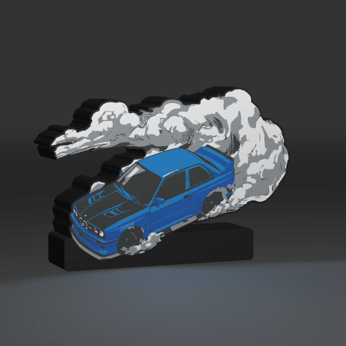 "Vintage Vibe" Retro Euro Drift Car Lightbox - L3B LABSMulti color