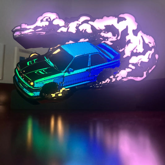 "Vintage Vibe" Retro Euro Drift Car Lightbox - L3B LABSMulti color